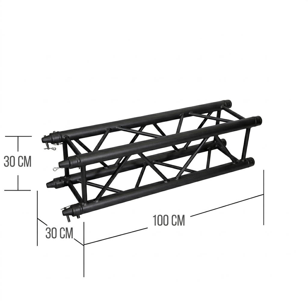 Estructura Truss Negro 1 Metro